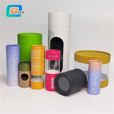 Transparent-view Paper Tube Packaging Transparent-view Paper Tube Packaging